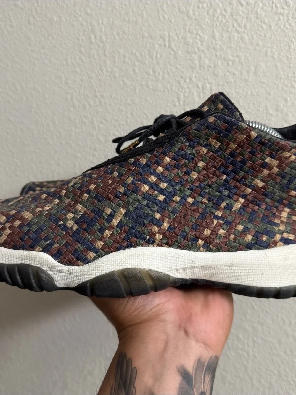 Jordan Air Jordan Future Premium Camo Dark Army/Black-Sail 652141-301 size 10.5